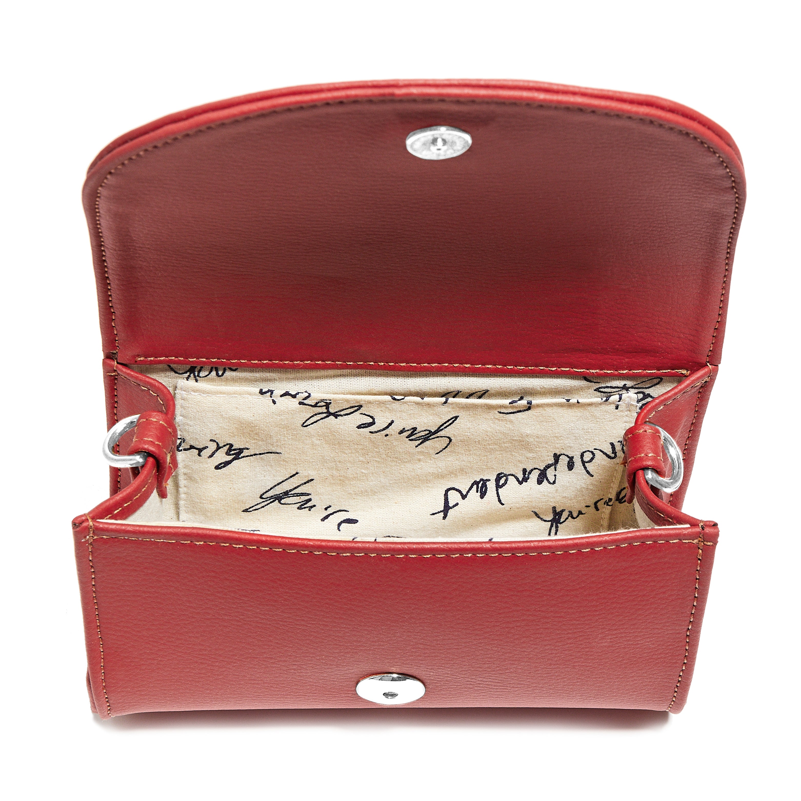 Red Smooth "Leatherette" w/ Silver Accents image 2