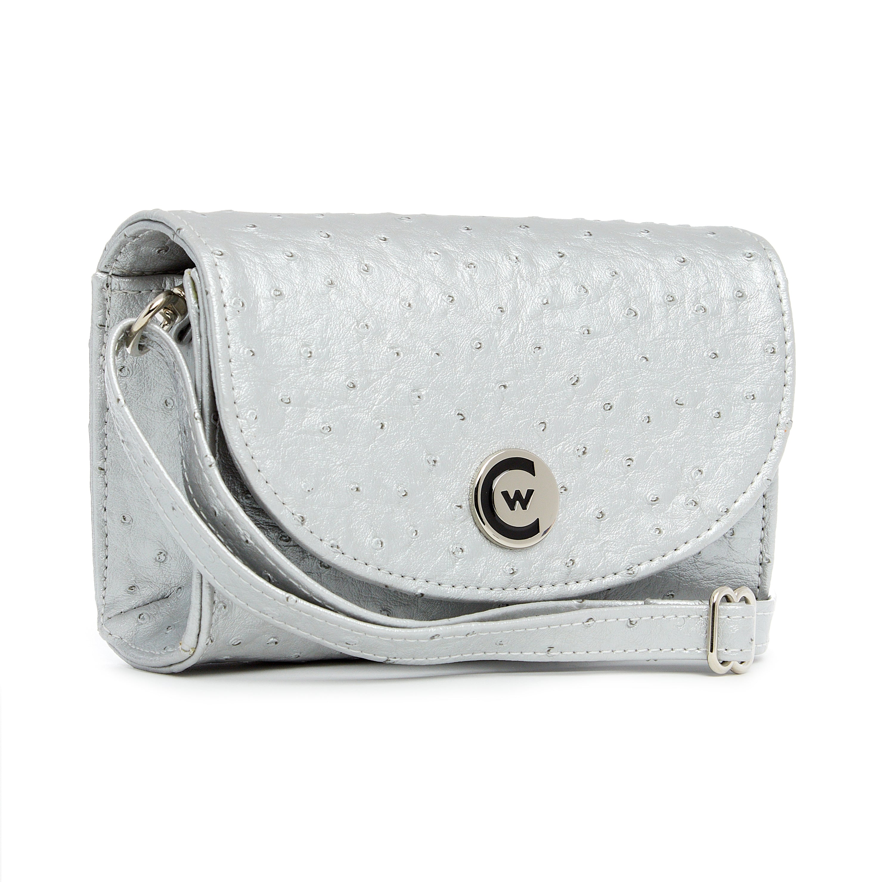 Silver "Ostrich” w/Silver Accents image 1