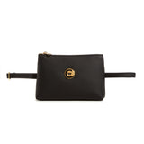 Black "Smooth" Elevated Fanny Pack w/ Gold Accents image 4