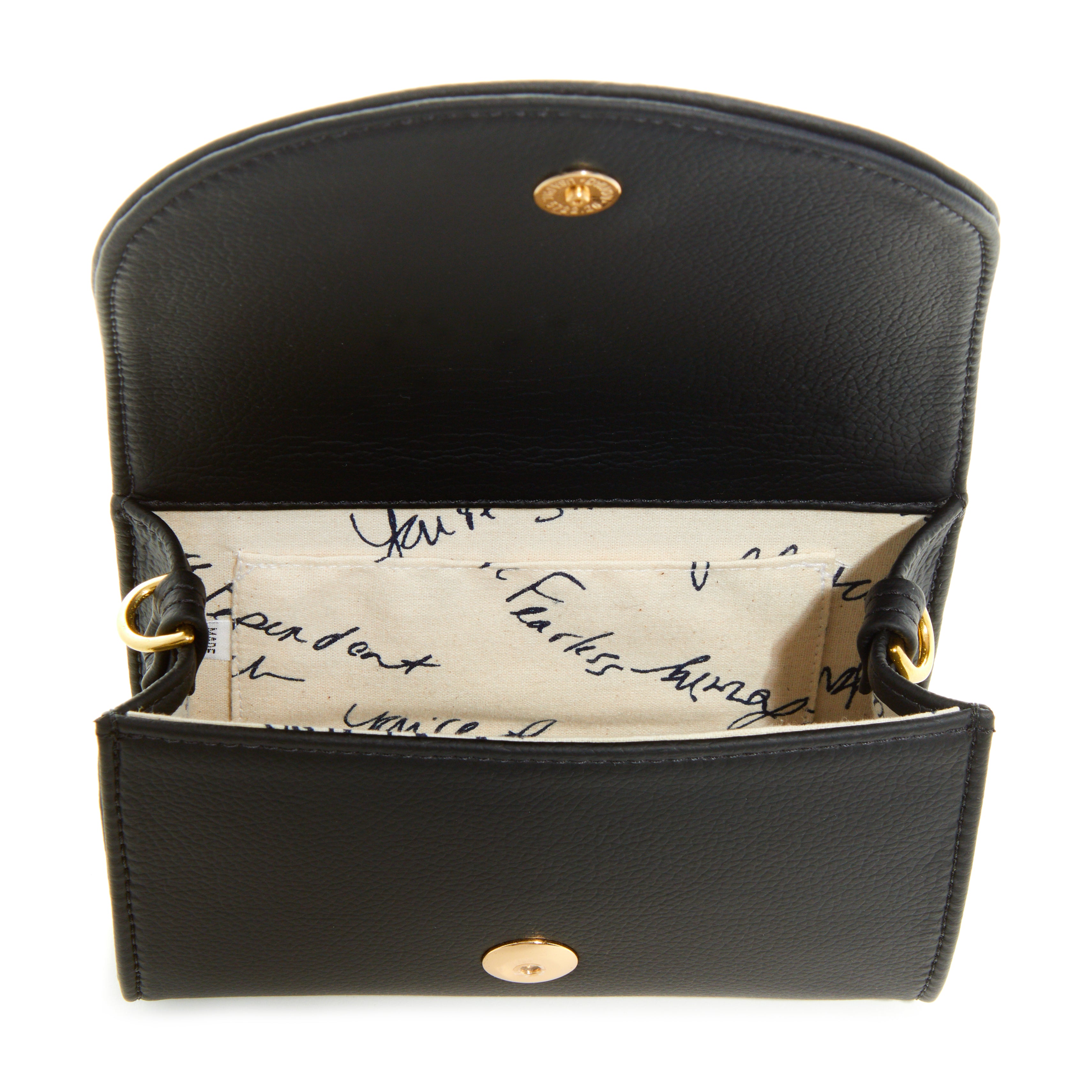 Black Smooth "Leatherette" w/ Gold Accents image 2