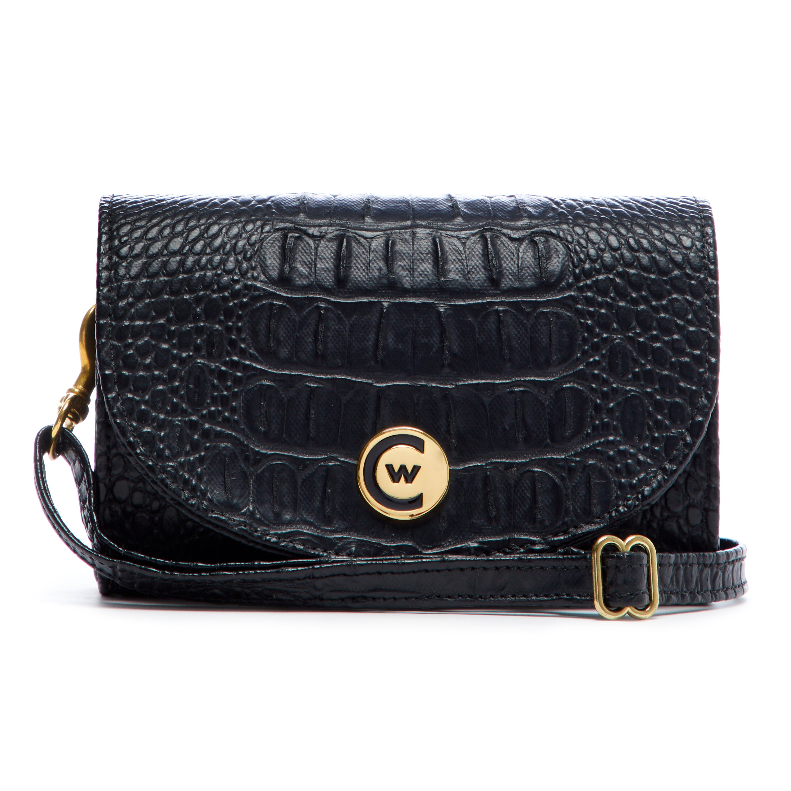 Black Matte "Croc" w/ Gold Accents image 0