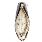 Black Smooth "Leatherette" Wristlet w/ Gold Accents image 3