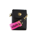Clutch Webbing Strap - Black/Pink/Gold image 1