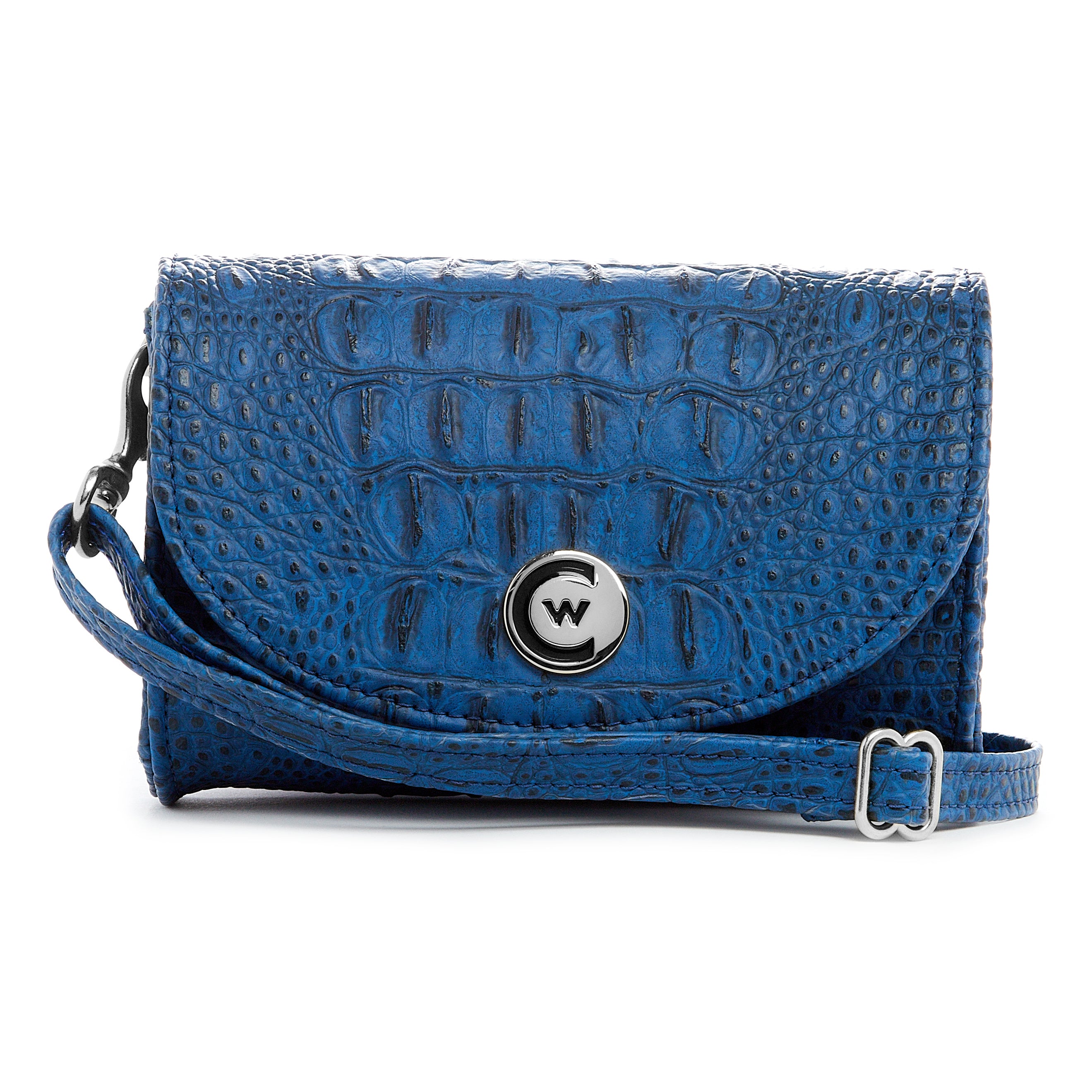 Indigo Blue "Croc" w/Silver Accents image 0