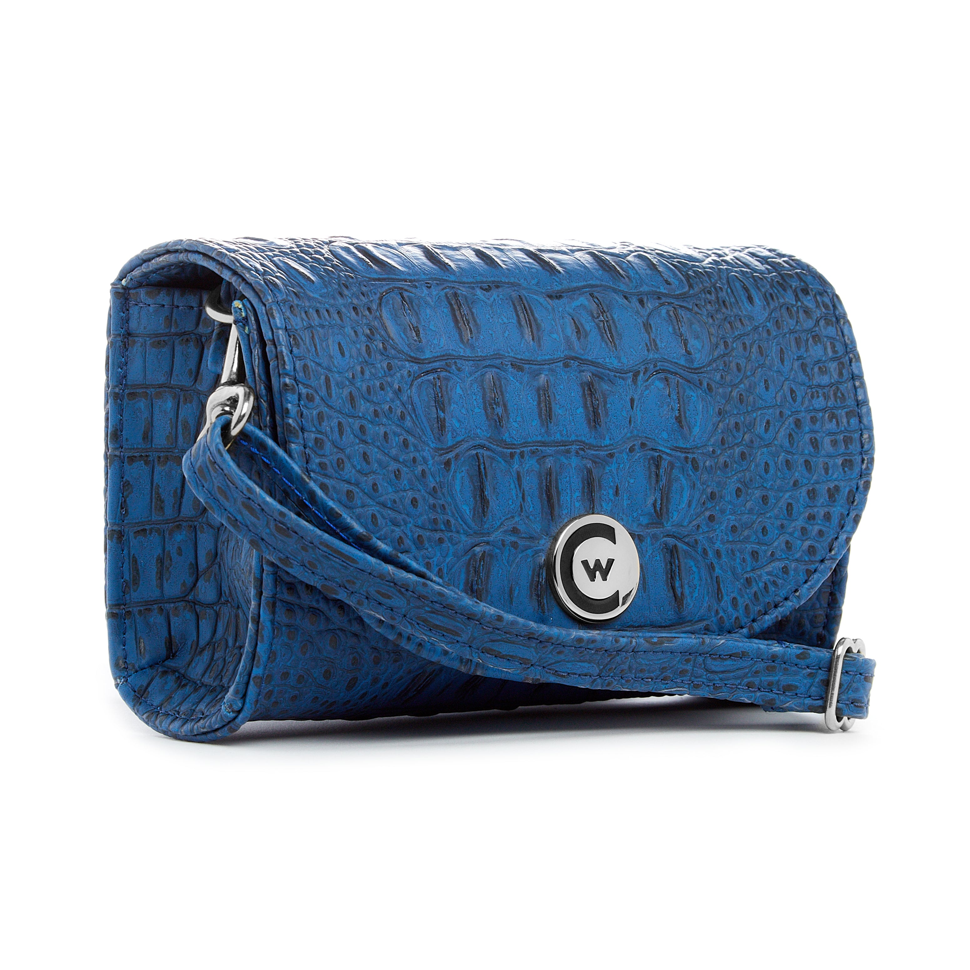 Indigo Blue "Croc" w/Silver Accents image 1