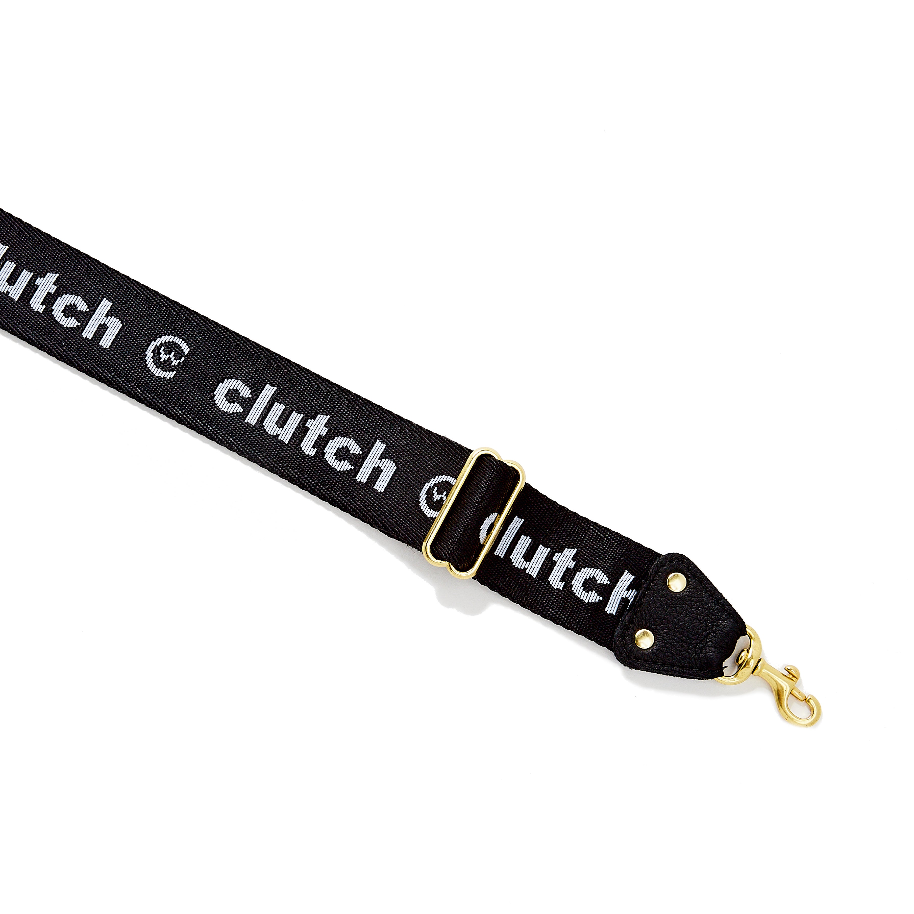 Clutch Webbing Strap - White/Black/Gold image 0