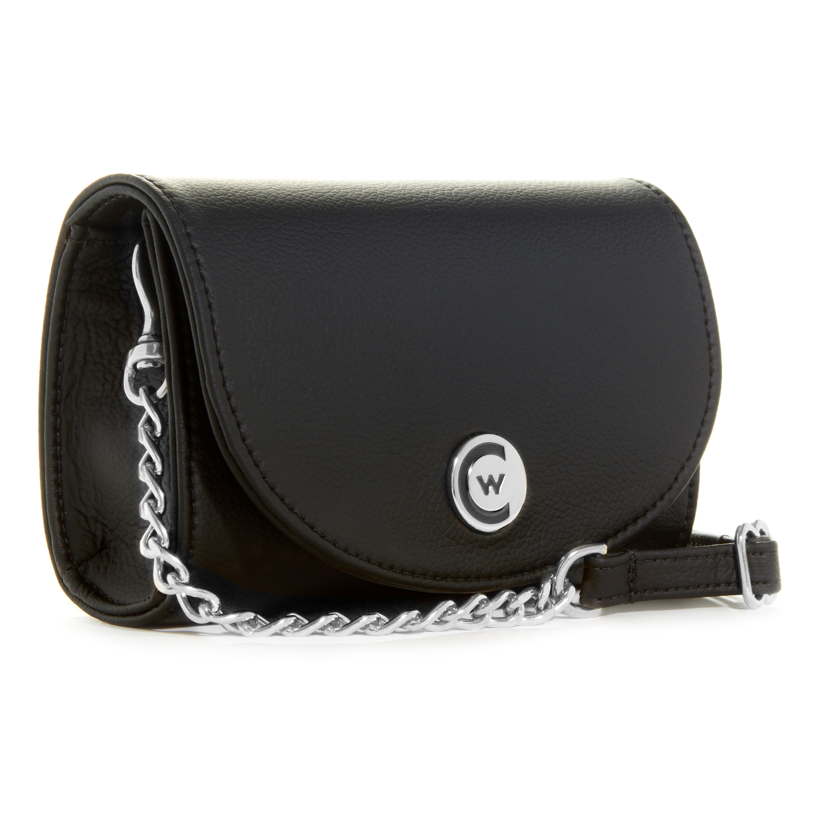 Black Smooth "Leatherette" w/ Silver Chain image 1