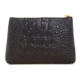 Black "Croc" Wristlet w/ Gold Accents image 2