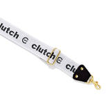 Clutch Webbing Strap - Black/White/Gold image 0