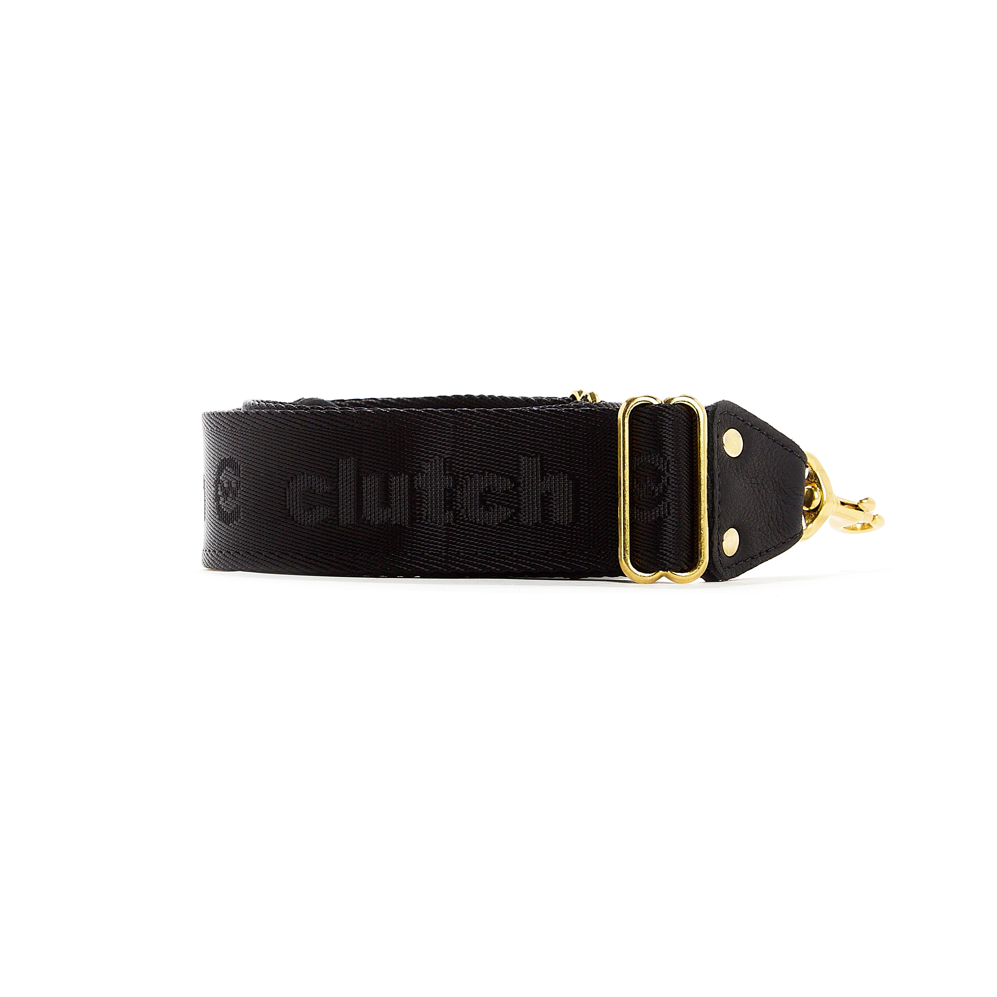 Clutch Webbing Strap - Black/Black/Gold image 2