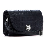 Black Matte "Croc" w/ Silver Accents image 1