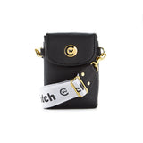 Clutch Webbing Strap - Black/White/Gold image 1