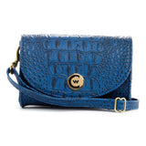 Indigo Blue "Croc" W/Gold Accents image 0
