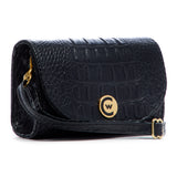 Black Matte "Croc" w/ Gold Accents image 1