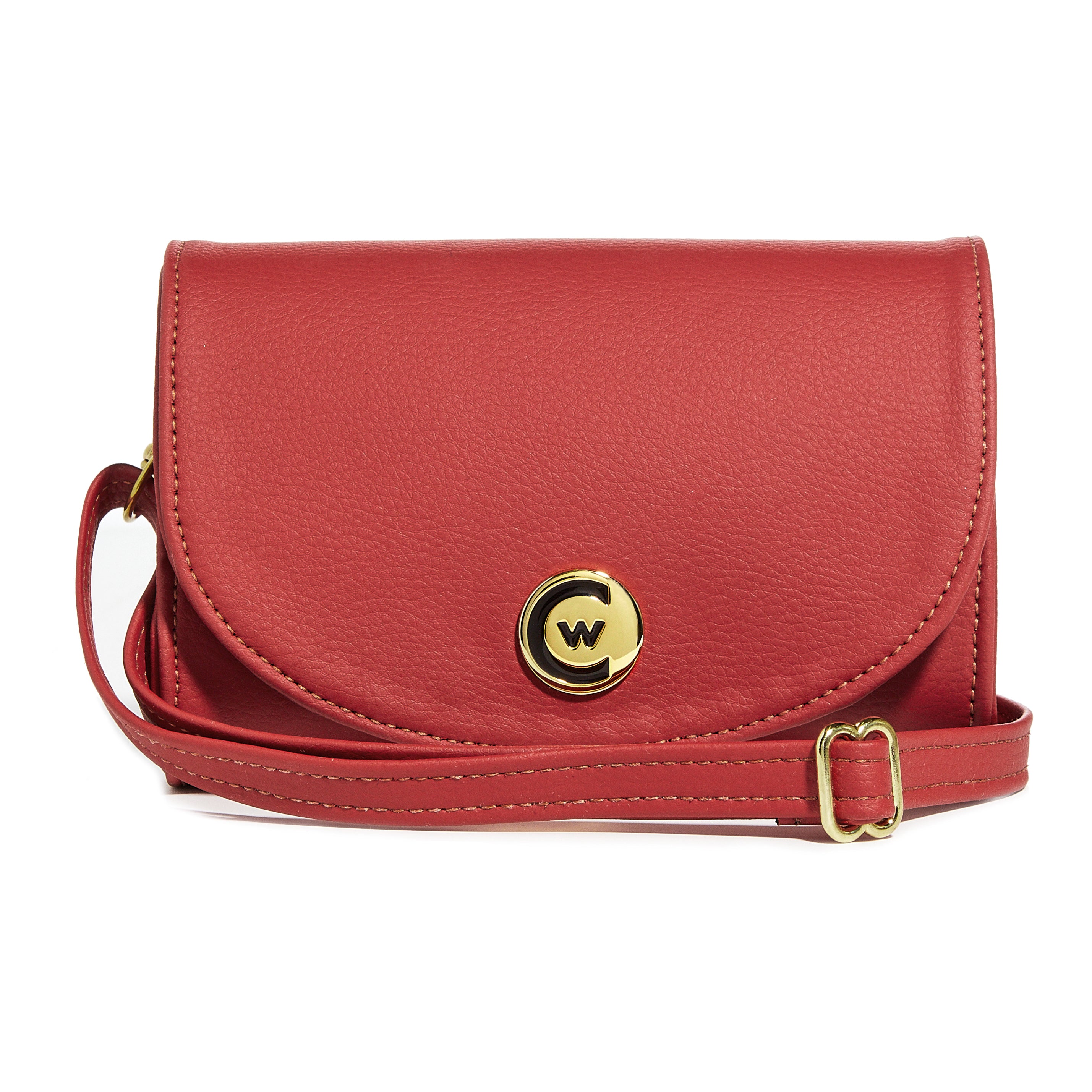 Red Smooth "Leatherette" w/ Gold Accents image 0