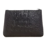 Black "Croc" Wristlet w/ Silver Accents image 2