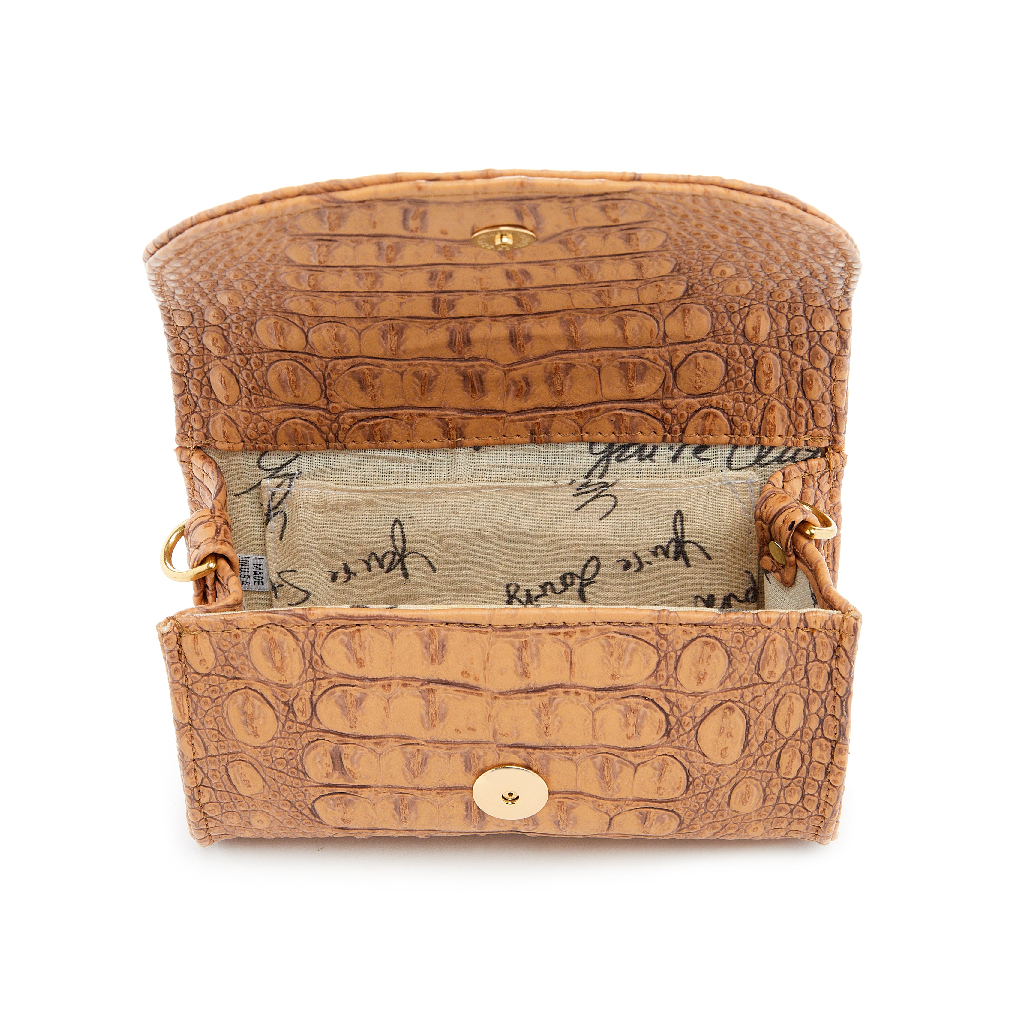 Camel "Croc" w/Gold Accents image 2