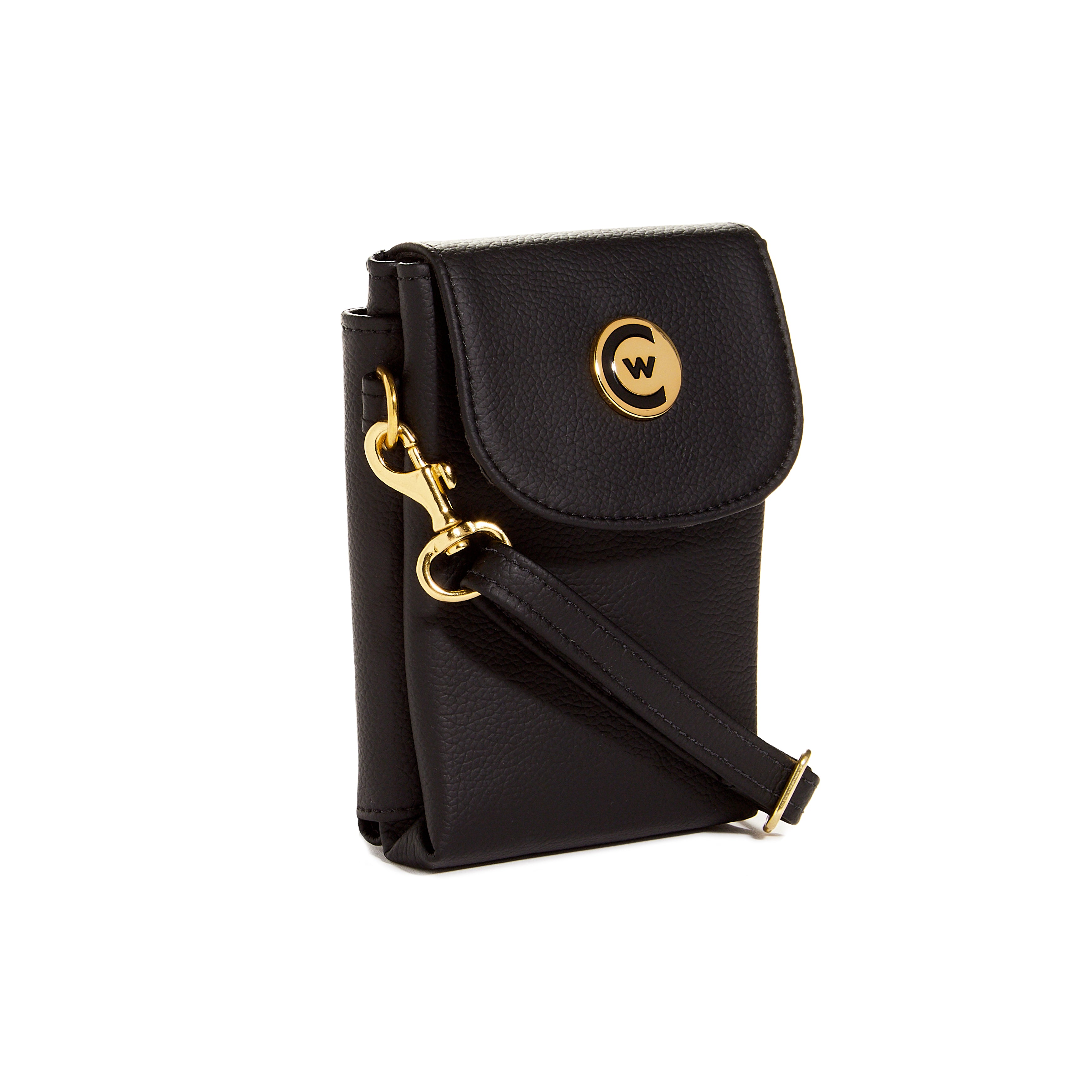 Leatherette "Arena Crossbody" w/Gold Accents image 3