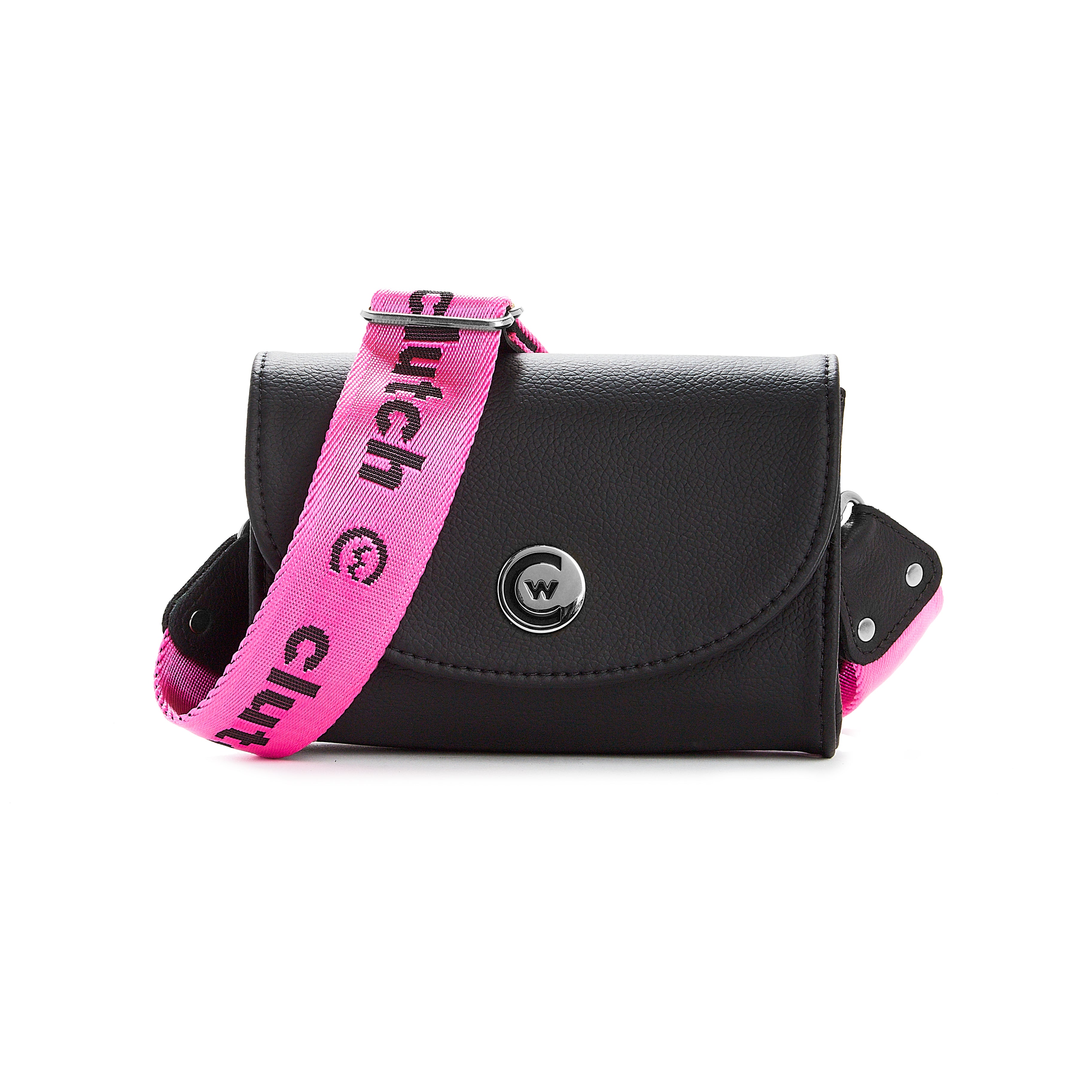 Clutch Webbing Strap - Black/Pink/Silver image 3