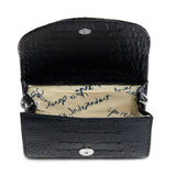 Black Matte "Croc" w/ Silver Accents image 2