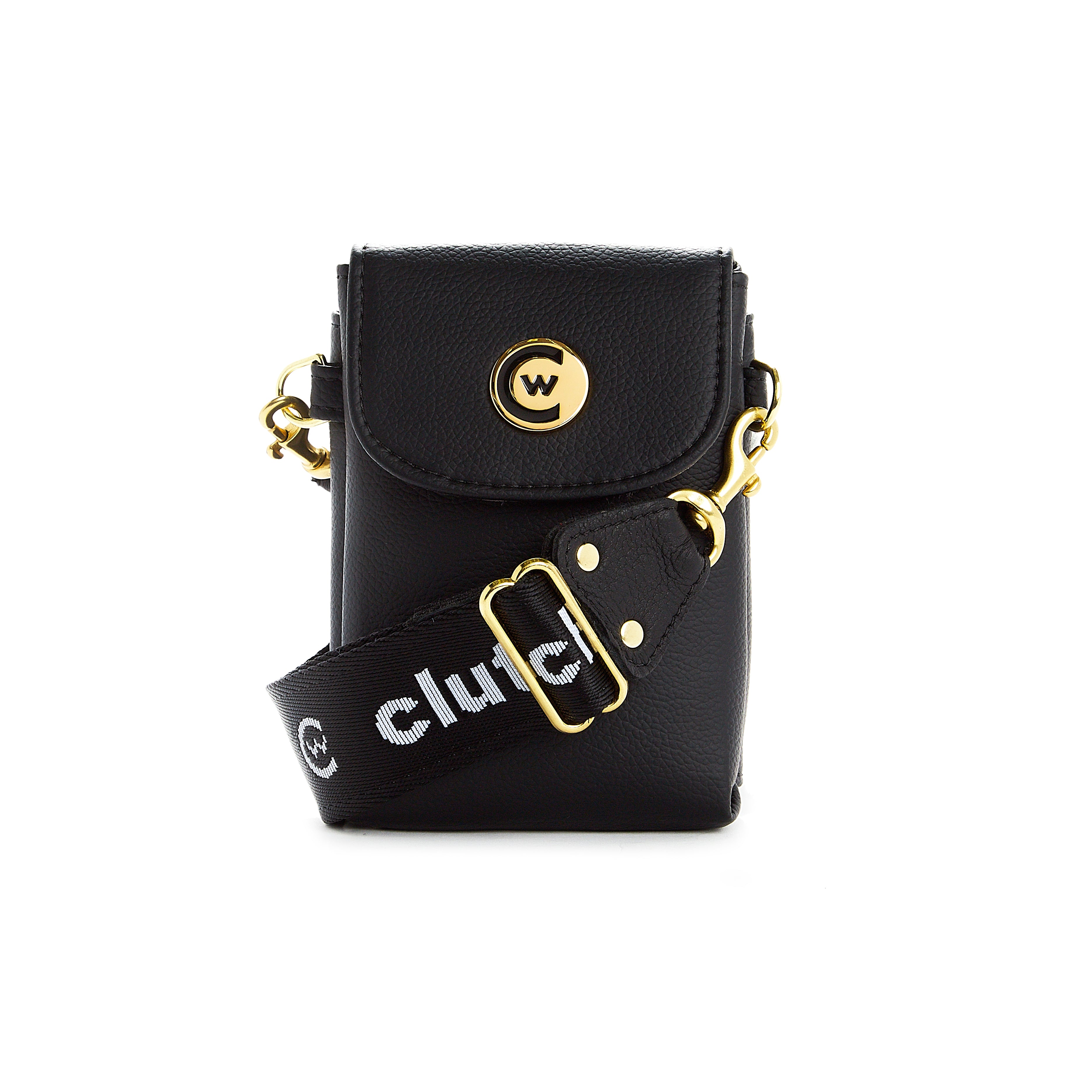 Clutch Webbing Strap - White/Black/Gold image 1