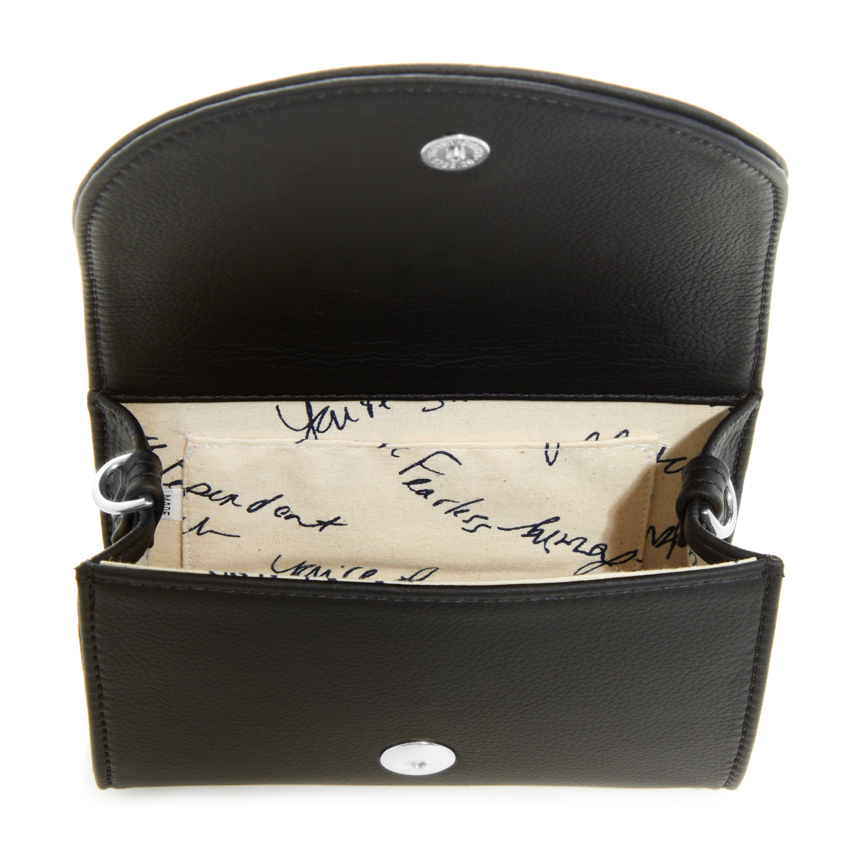 Black Smooth "Leatherette" w/ Silver Accents image 2