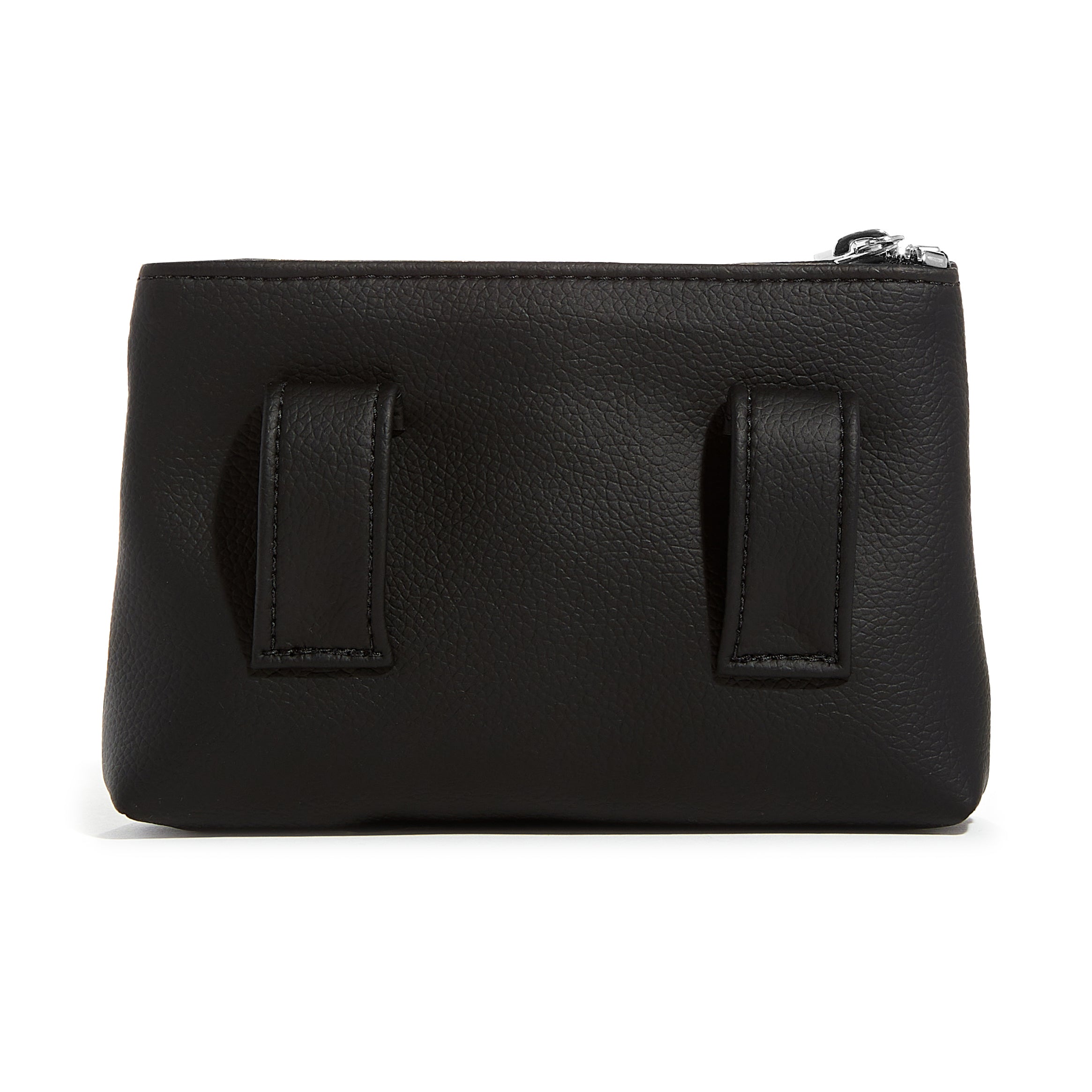 Black "Smooth" Elevated Fanny Pack w/ Silver Accents image 3