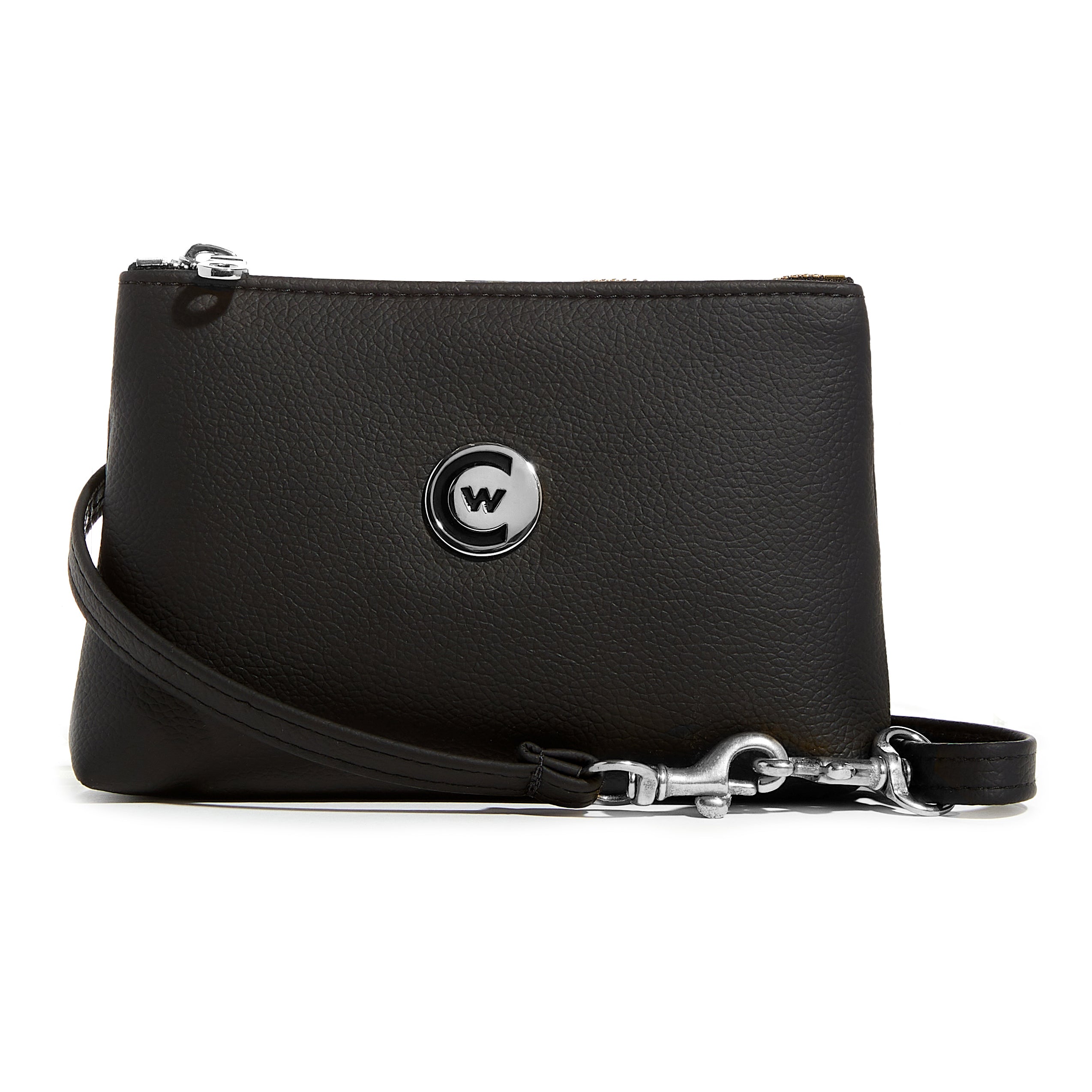 Black "Smooth" Elevated Fanny Pack w/ Silver Accents image 4