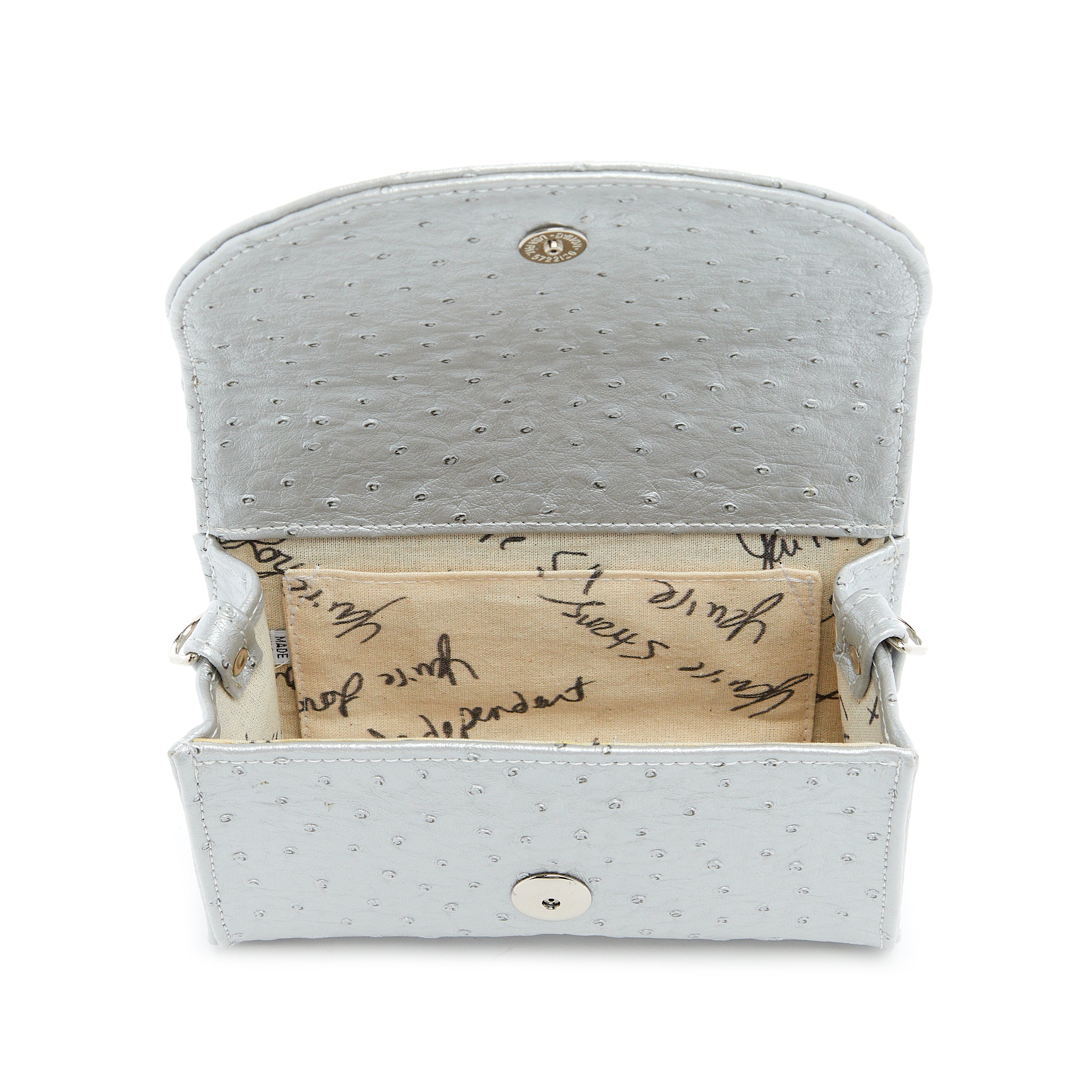 Silver "Ostrich” w/Silver Accents image 3