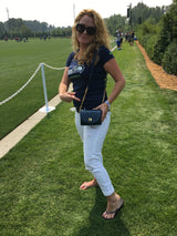 Denim Clutch w/ Gold Accents image 4